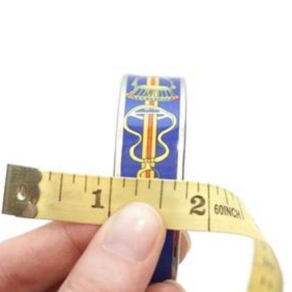 Authentic Hermes Silver Trim Enamel Bracelet 65 - Picture 4 of 8